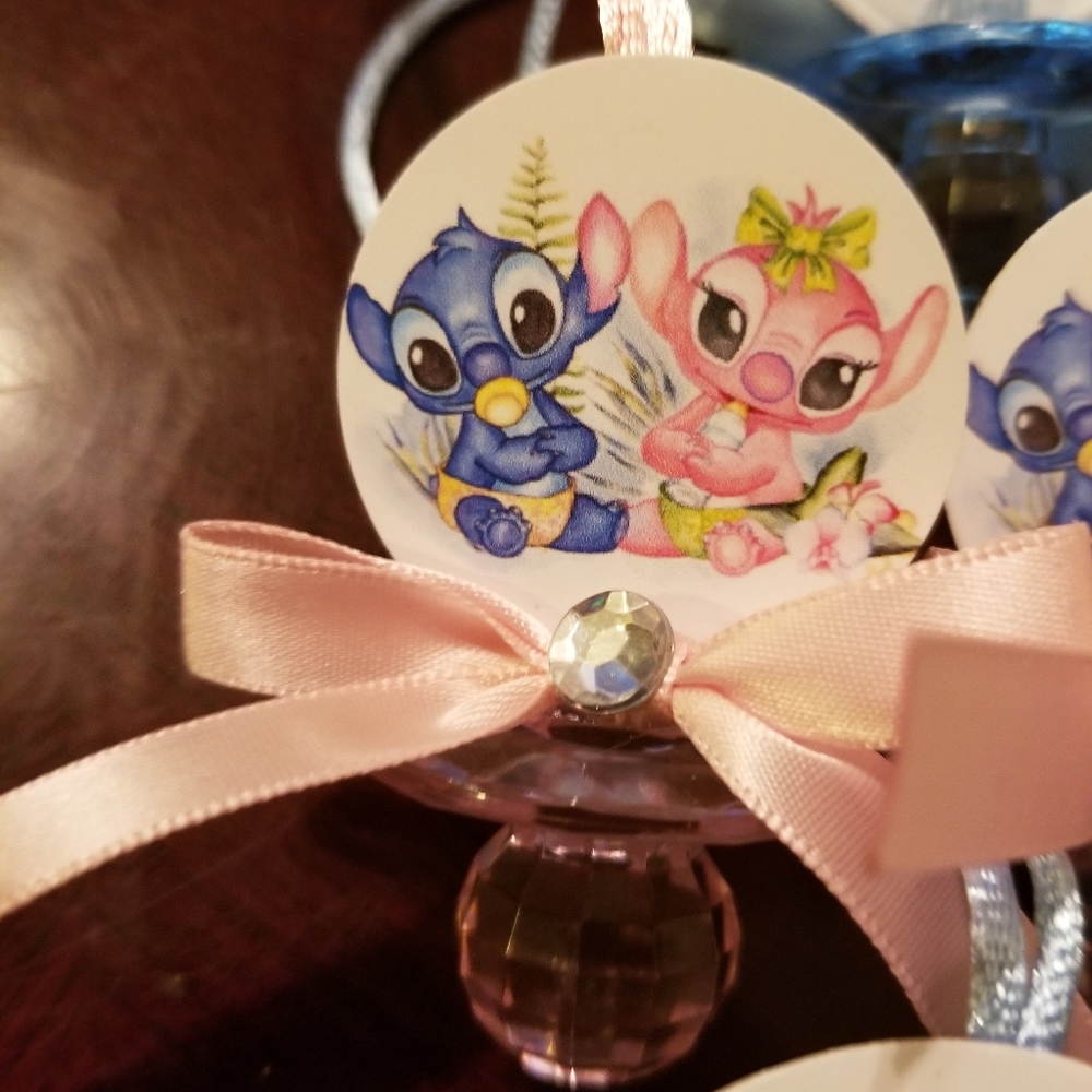 12 Gender Reveal Stitch and Angel Guest Favors